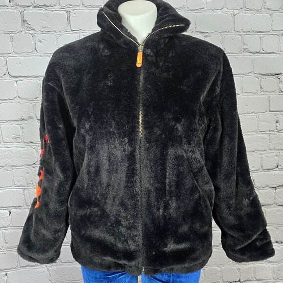 Flamin' Hot Cheetos x Forever 21 Faux Fur Jacket, Women's Small - Picture 1 of 11